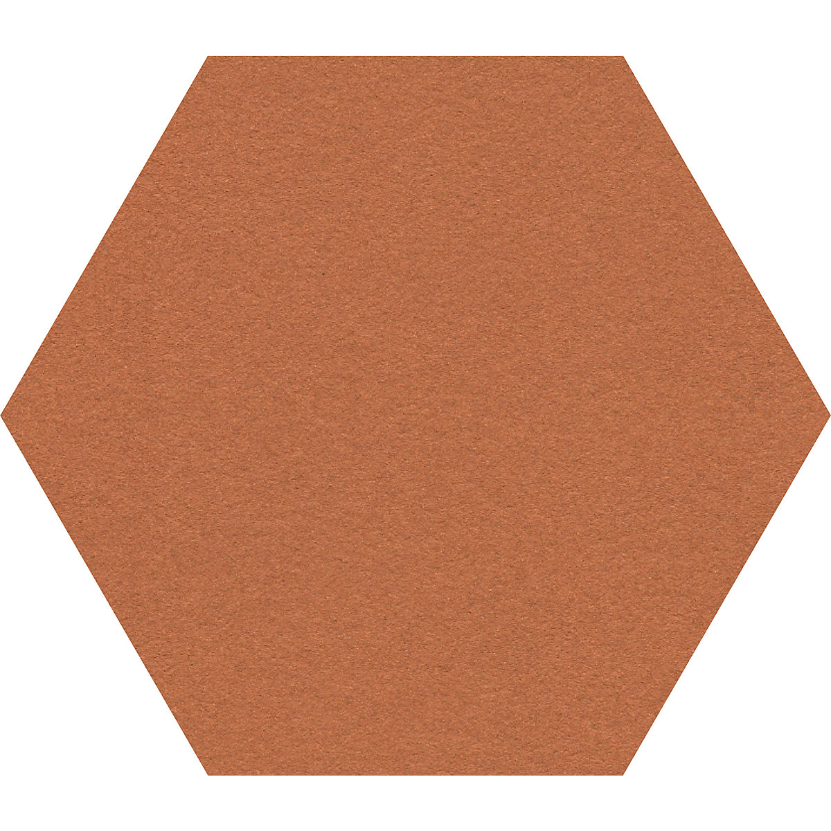 Hexagonal designer pin board – Chameleon, cork, WxH 600 x 600 mm, cognac-27