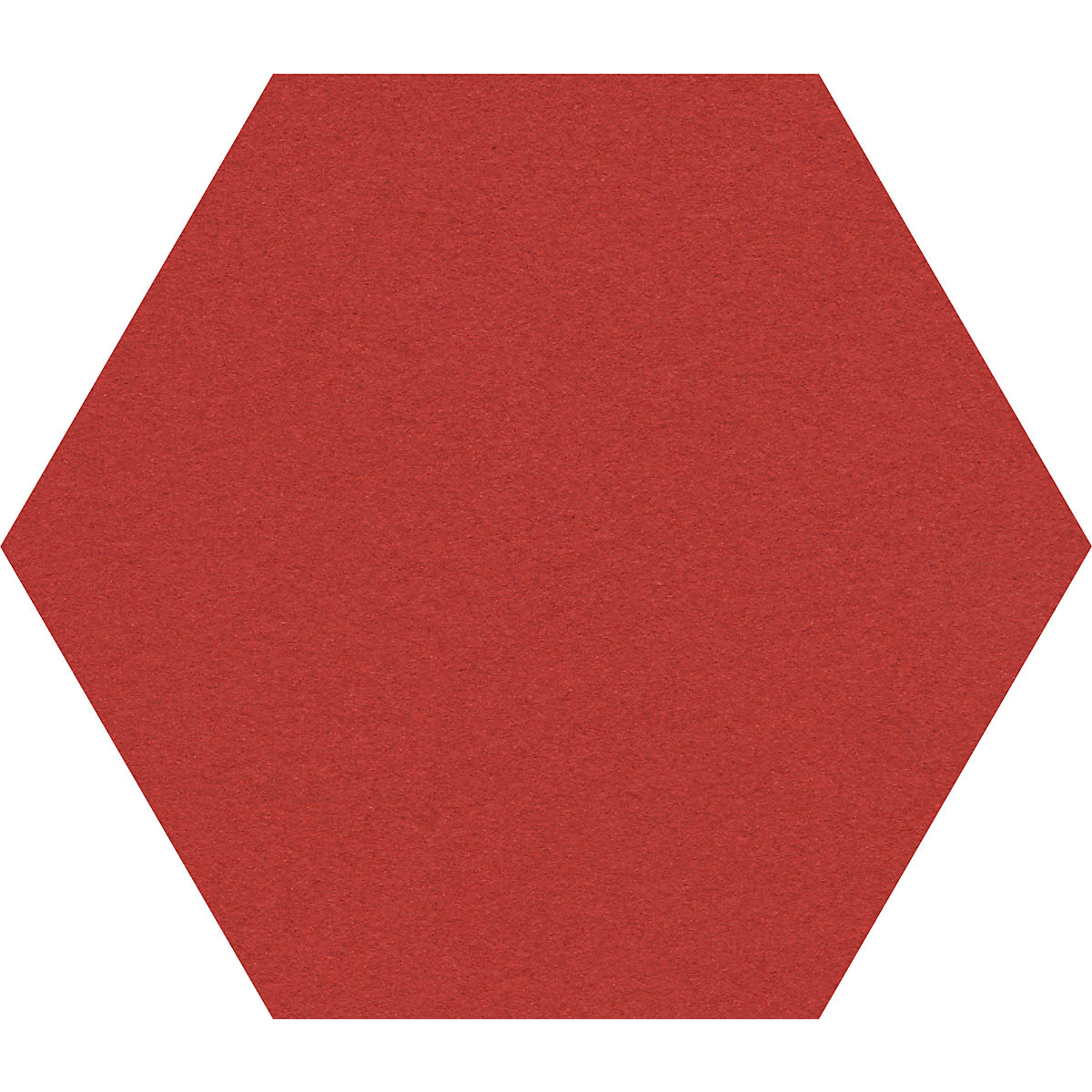 Hexagonal designer pin board – Chameleon, cork, WxH 600 x 600 mm, red-37