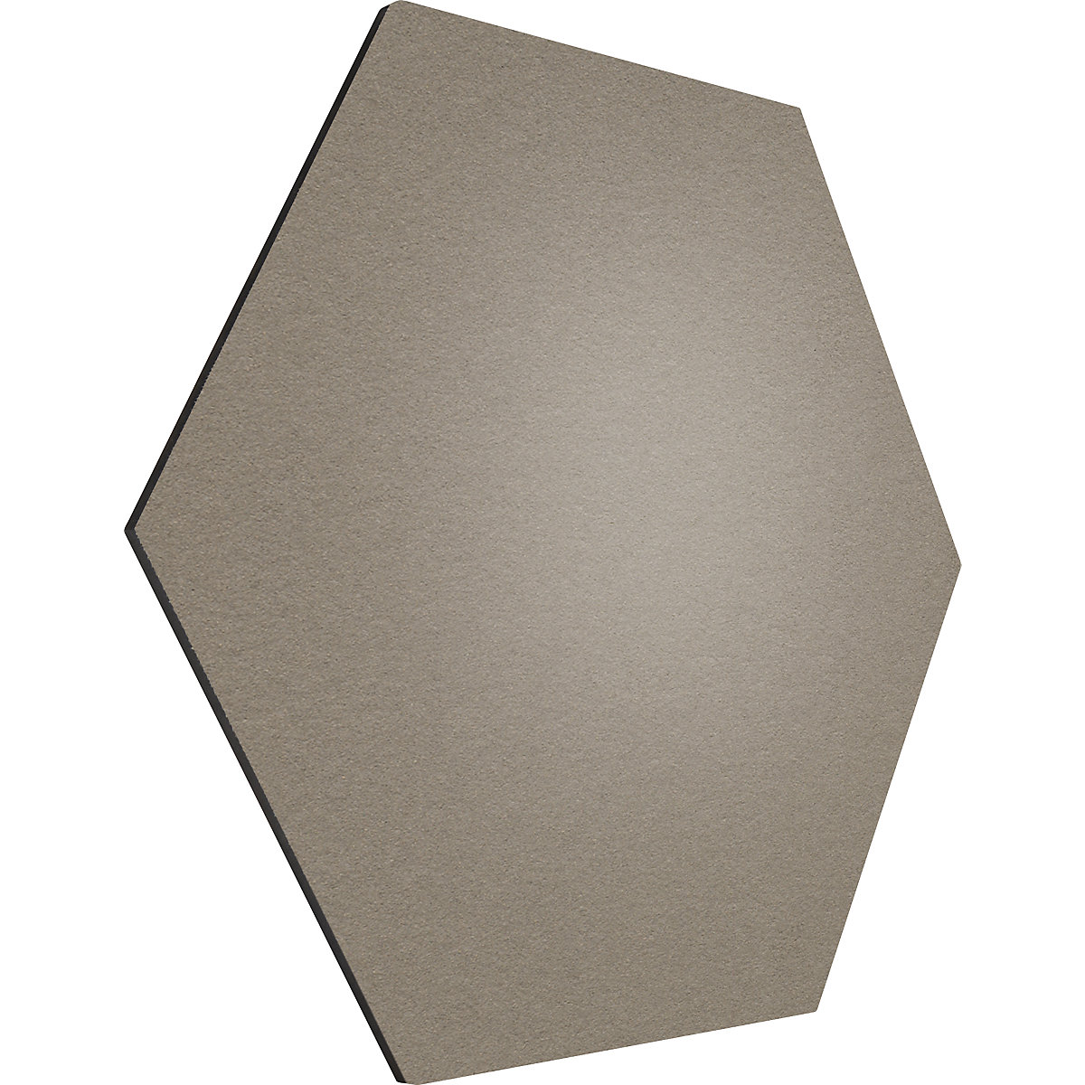 Hexagonal designer pin board – Chameleon, cork, WxH 600 x 600 mm, taupe-25