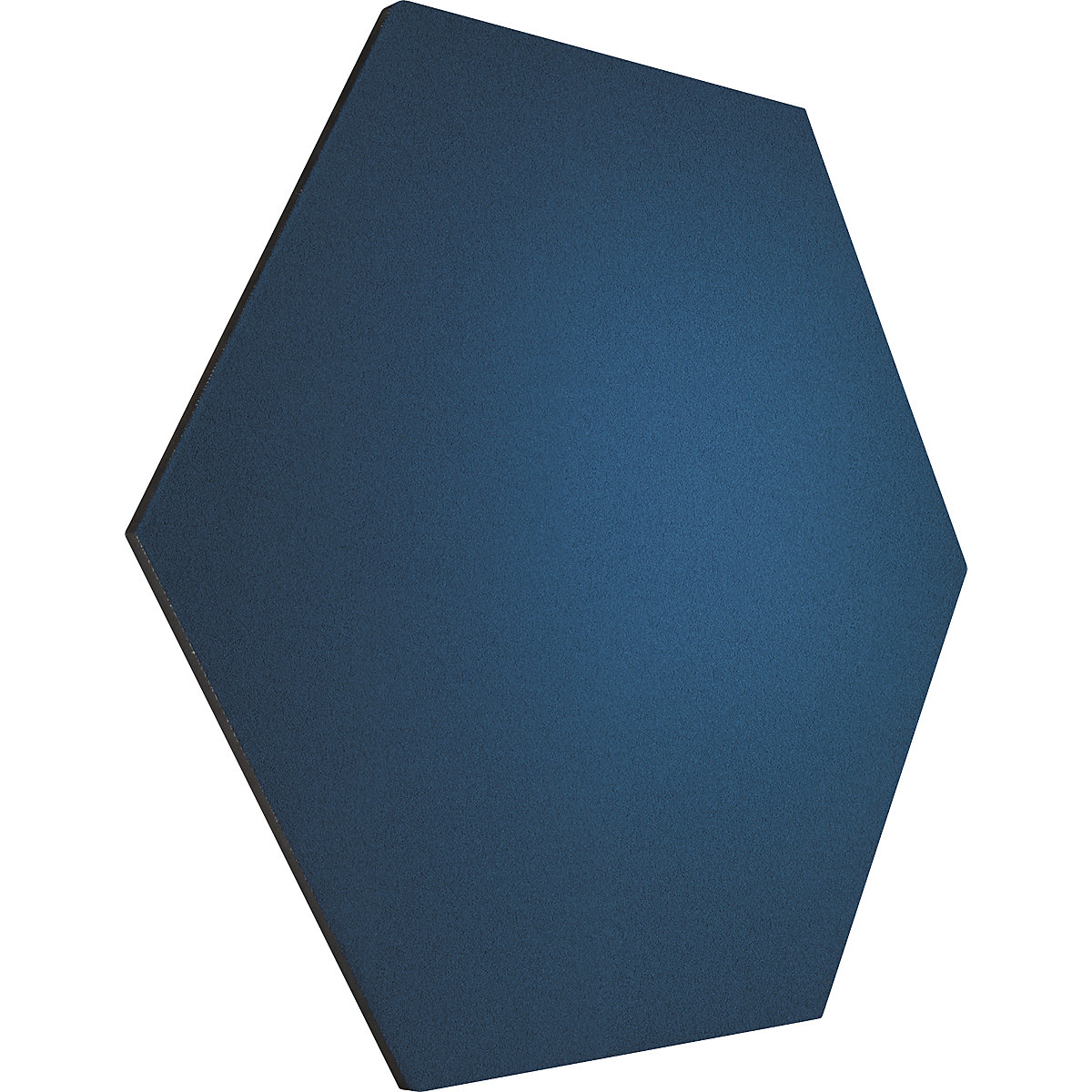 Hexagonal designer pin board – Chameleon, cork, WxH 600 x 600 mm, dark blue-28