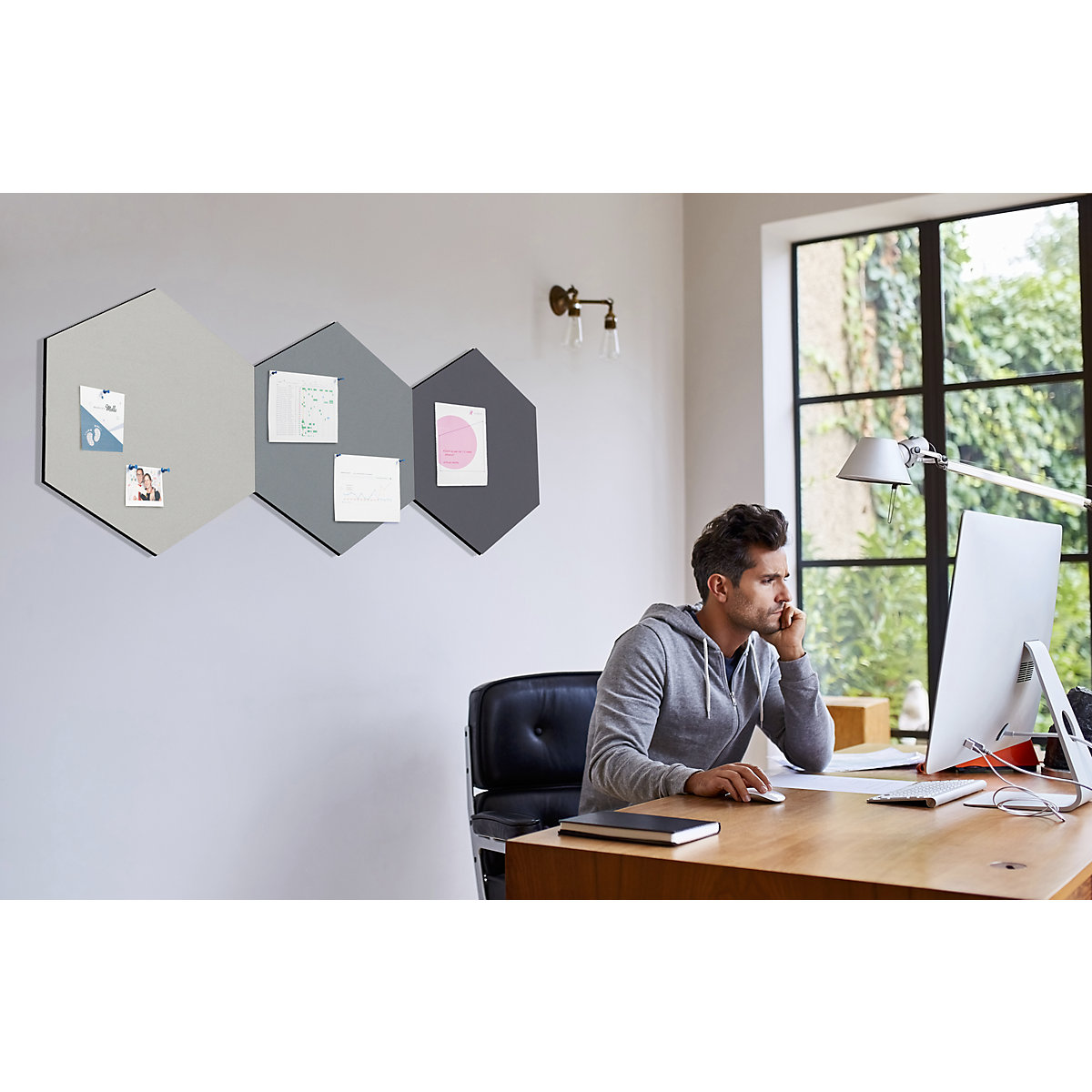 Hexagonal designer pin board – Chameleon (Product illustration 63)-62