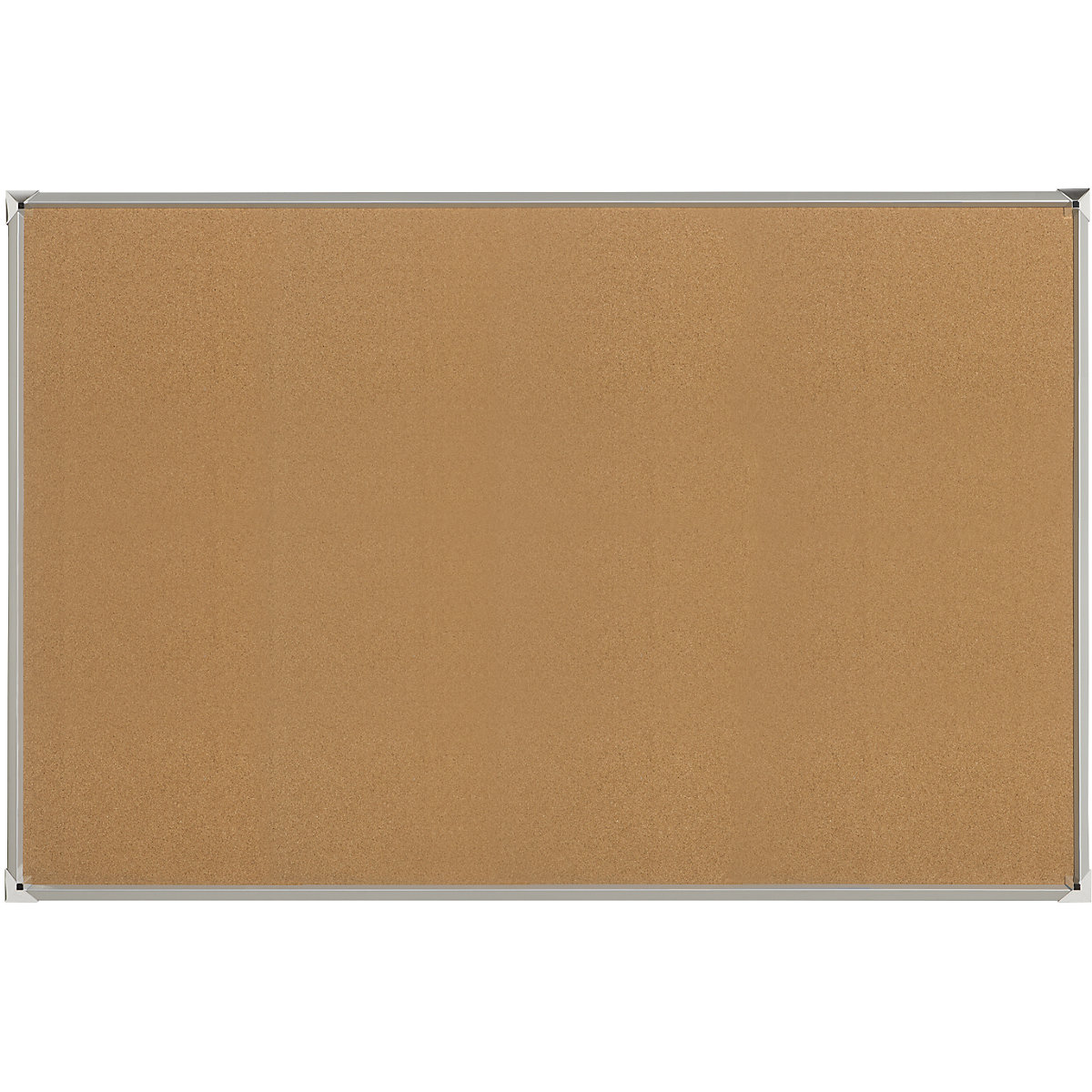 Pinboard with aluminium frame – eurokraft pro, natural cork, WxH 1500 x 1000 mm-3