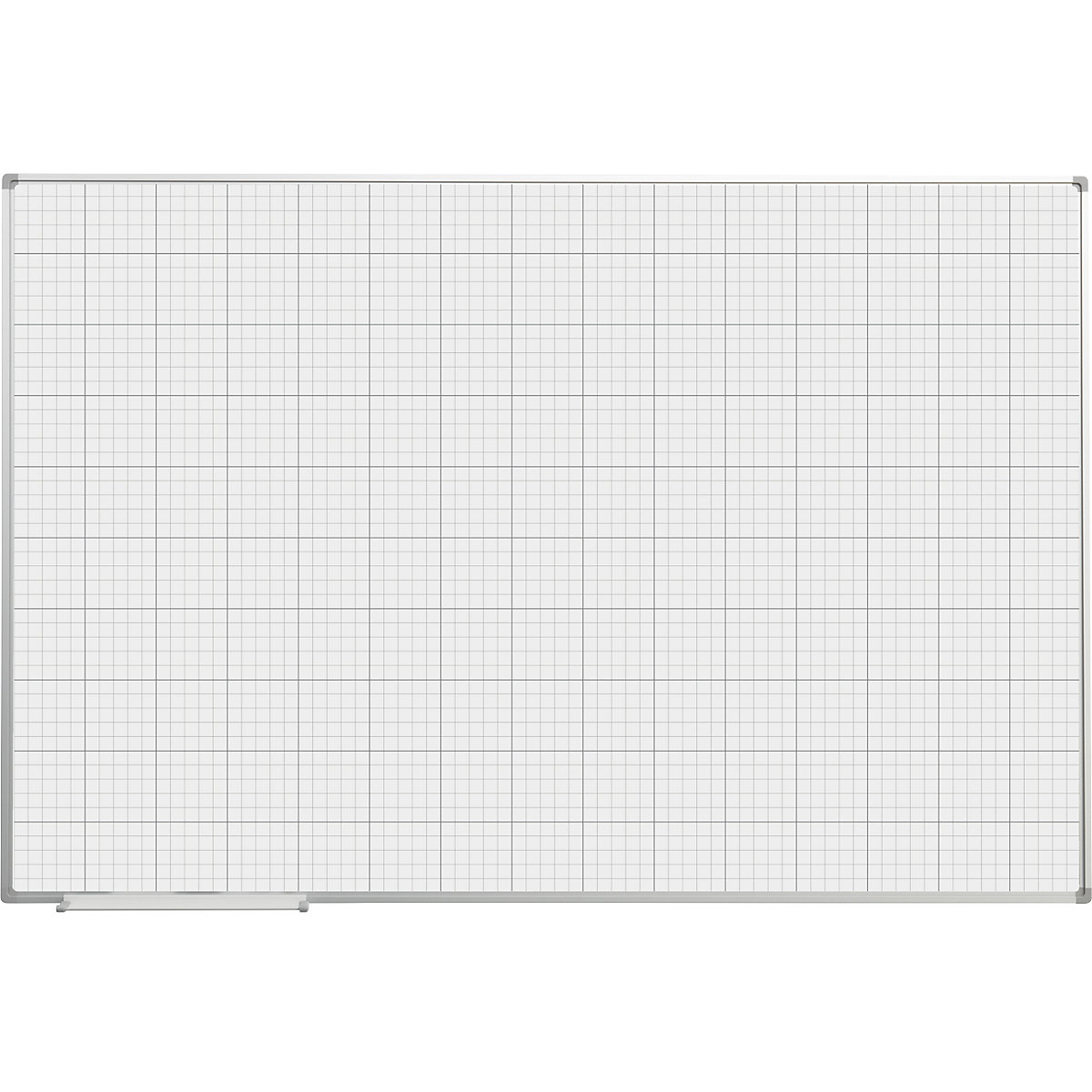 Grid board – eurokraft basic, painted white, WxH 1500 x 1000 mm, 20 x 20 / 100 x 100 mm grid-6