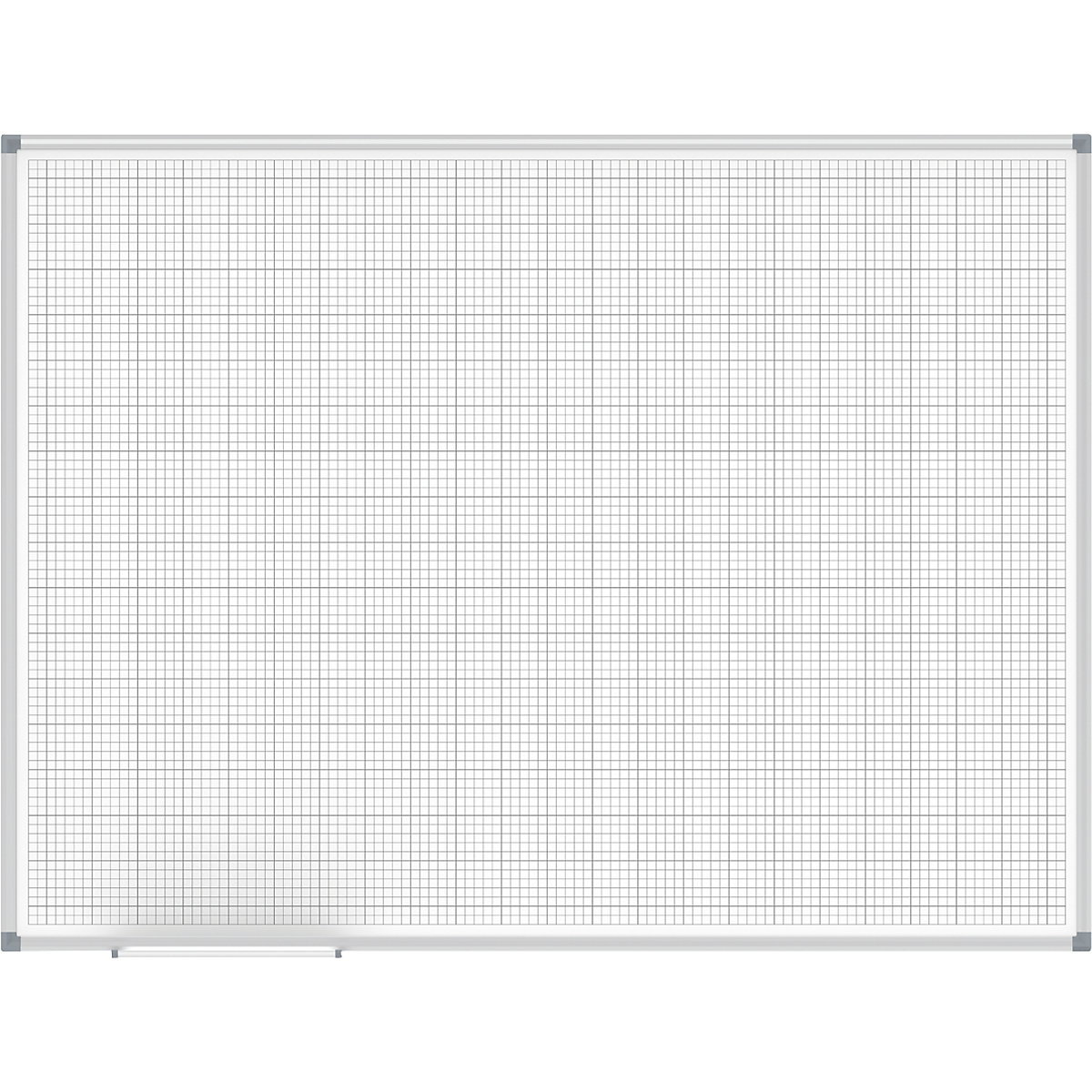 MAULstandard grid board, white – MAUL, grid 10 x 10 / 50 x 50 mm, WxH 1200 x 900 mm-4