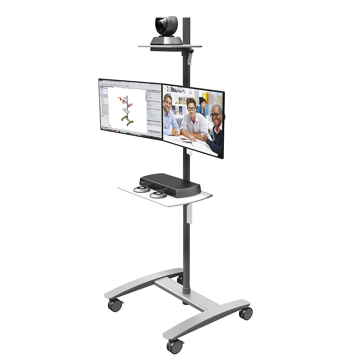 VIEWMATE COMBO conference trolley – Dataflex (Product illustration 3)-2