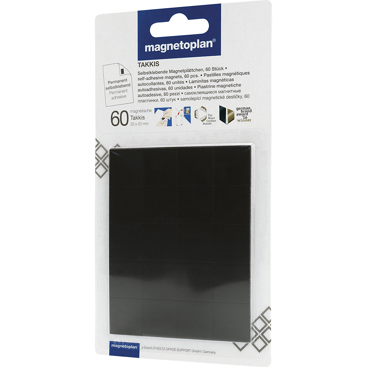 Adhesive corners, magnetic – magnetoplan (Product illustration 4)-3