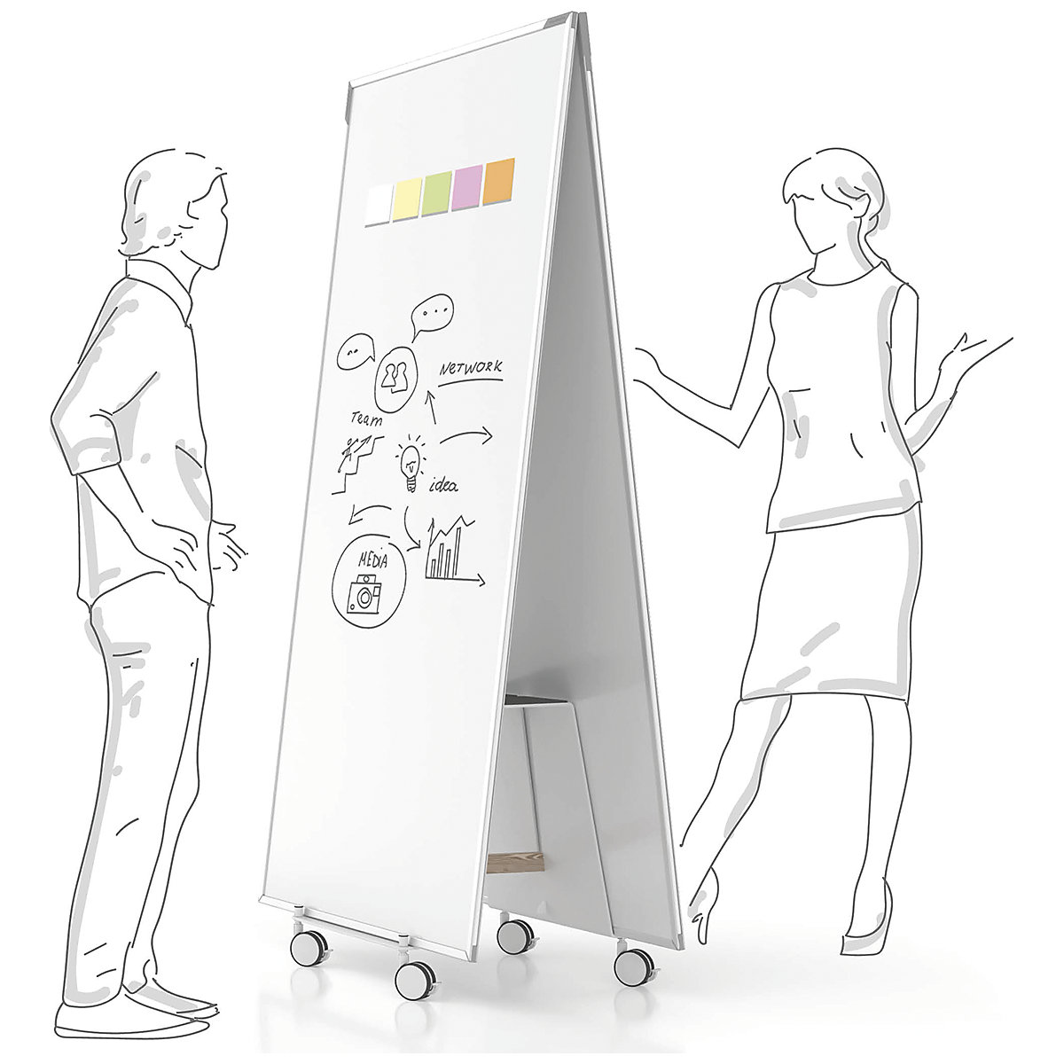 Design Thinking whiteboard set – magnetoplan (Product illustration 3)-2