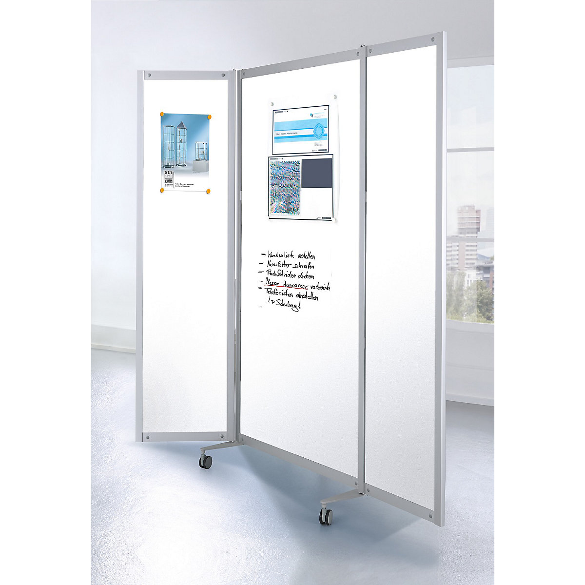 Mobile whiteboard/folding display panel