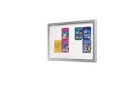 Display case, aluminium frame, for indoor and outdoor use
