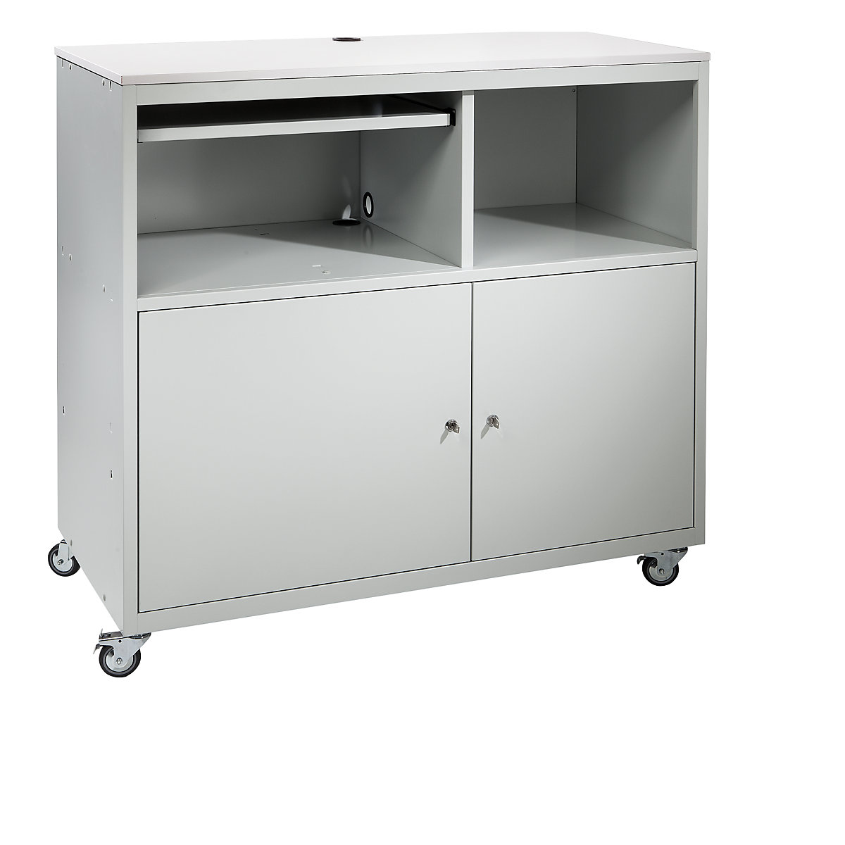 PC pult, mobilný – eurokraft basic (Zobrazenie produktu 6)-5