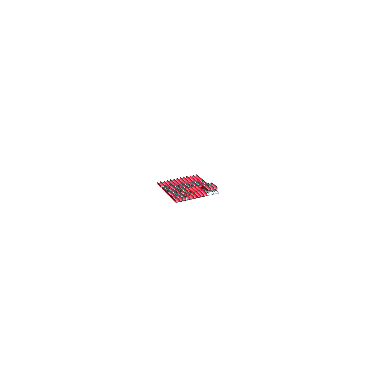 Súprava na rozčlenenie pre rozmery zásuvky 612 x 612 mm &ndash; LISTA
