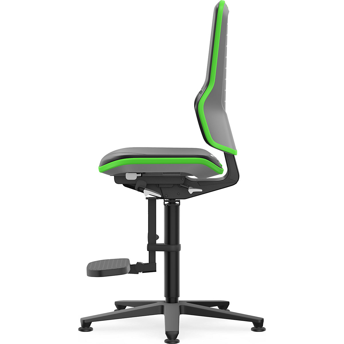 NEON pracovná otočná stolička, klzáky, výstupná pomôcka – bimos (Zobrazenie produktu 4)-3