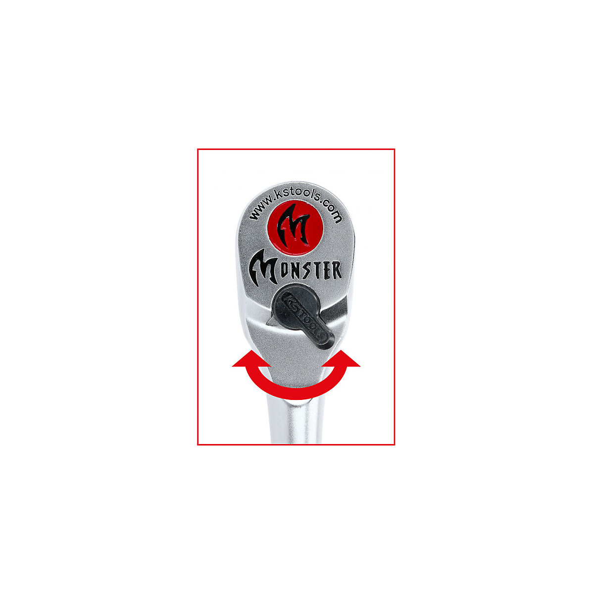 1/4'' MONSTER račňa na bity s prepínacou páčkou – KS Tools (Zobrazenie produktu 6)-5