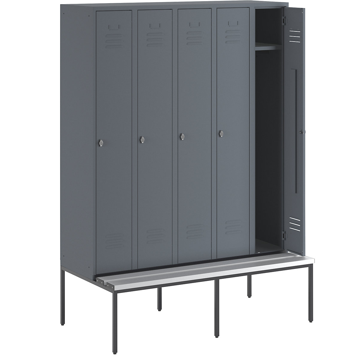 Úzka skrinka Berlin 2 lavica na sedenie &ndash; Wolf