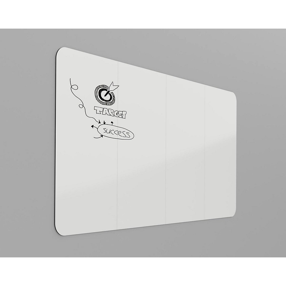 VisuWall formatervezett XXL méretű fehér tábla – Chameleon (Termék képe 3)-2