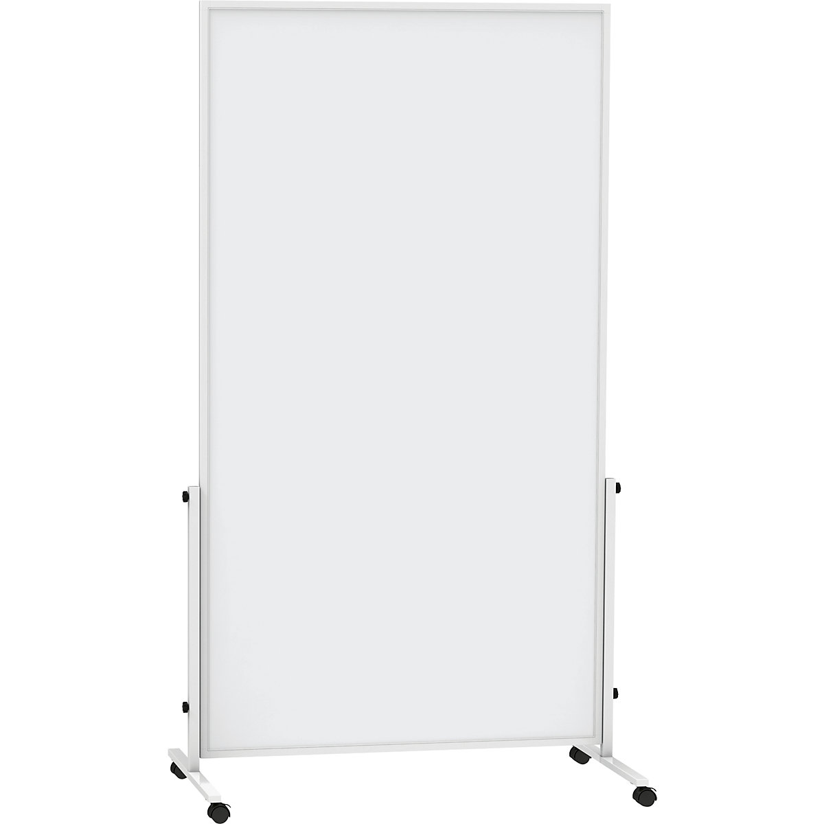 Biela tabuľa MAUL®solid easy2move, mobilná – MAUL, v x š 1965 x 640 mm, biela, tabuľa v x š 1800 x 1000 mm-2