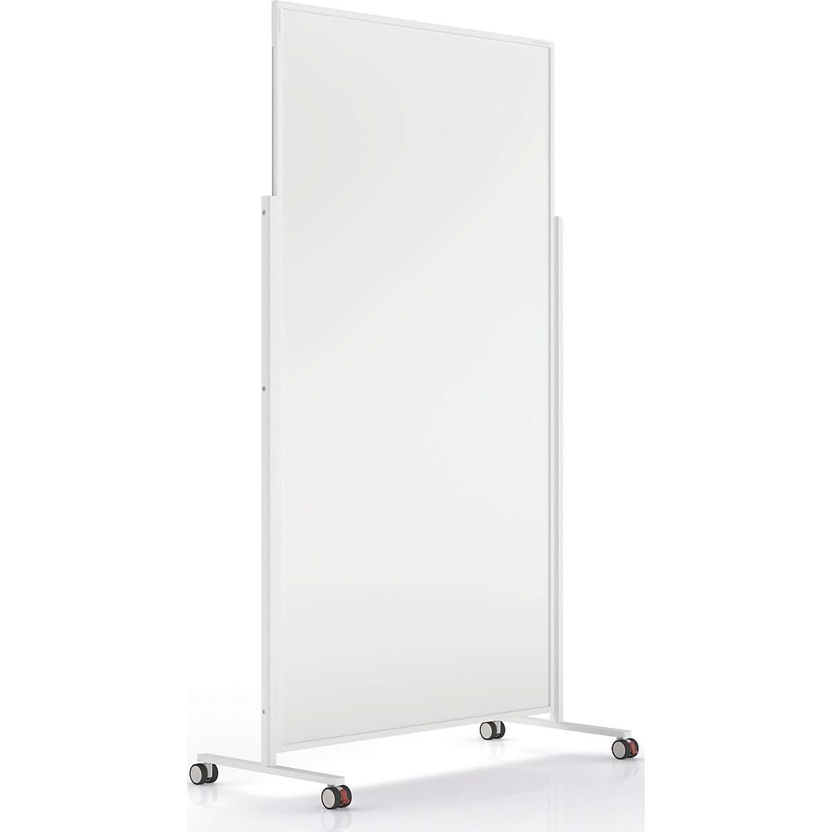 Elegantní bílá tabule VARIO, mobilní – magnetoplan
