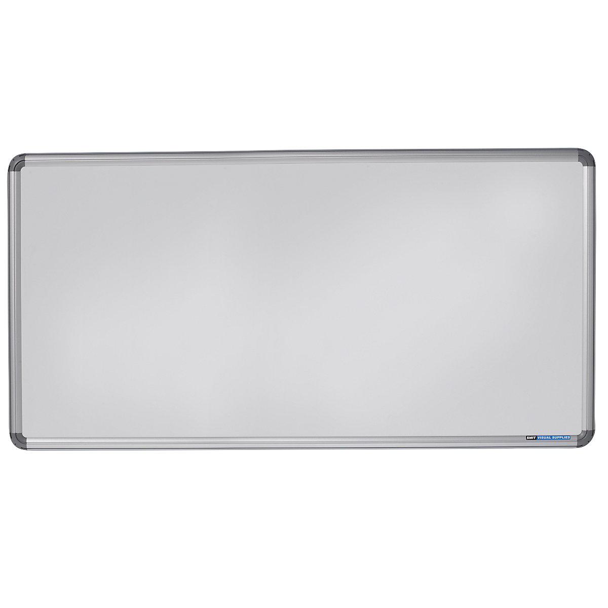 EUROKRAFTpro – Elegantní nástěnná tabule, ocelový plech, lakováno, š x v 2000 x 1000 mm, bílá
