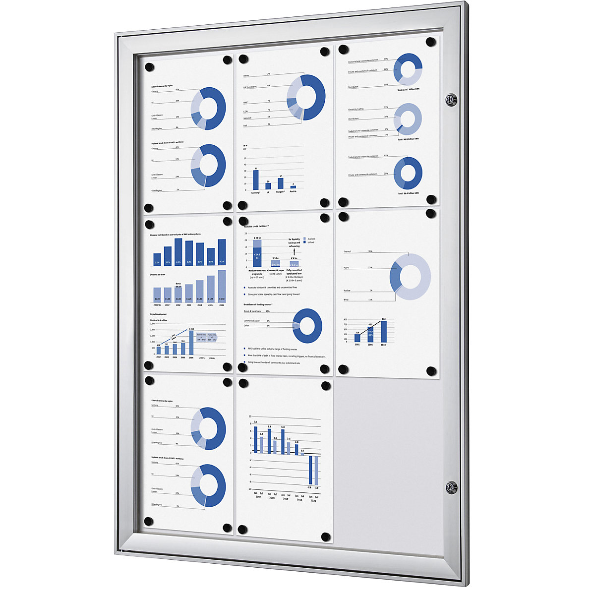 Informační skříňka s otočnými dveřmi – eurokraft pro (Obrázek výrobku 11)-10