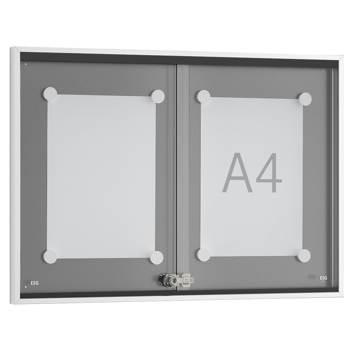 Informační skříňka s posuvnými dveřmi, vnější hloubka 30 mm, B1