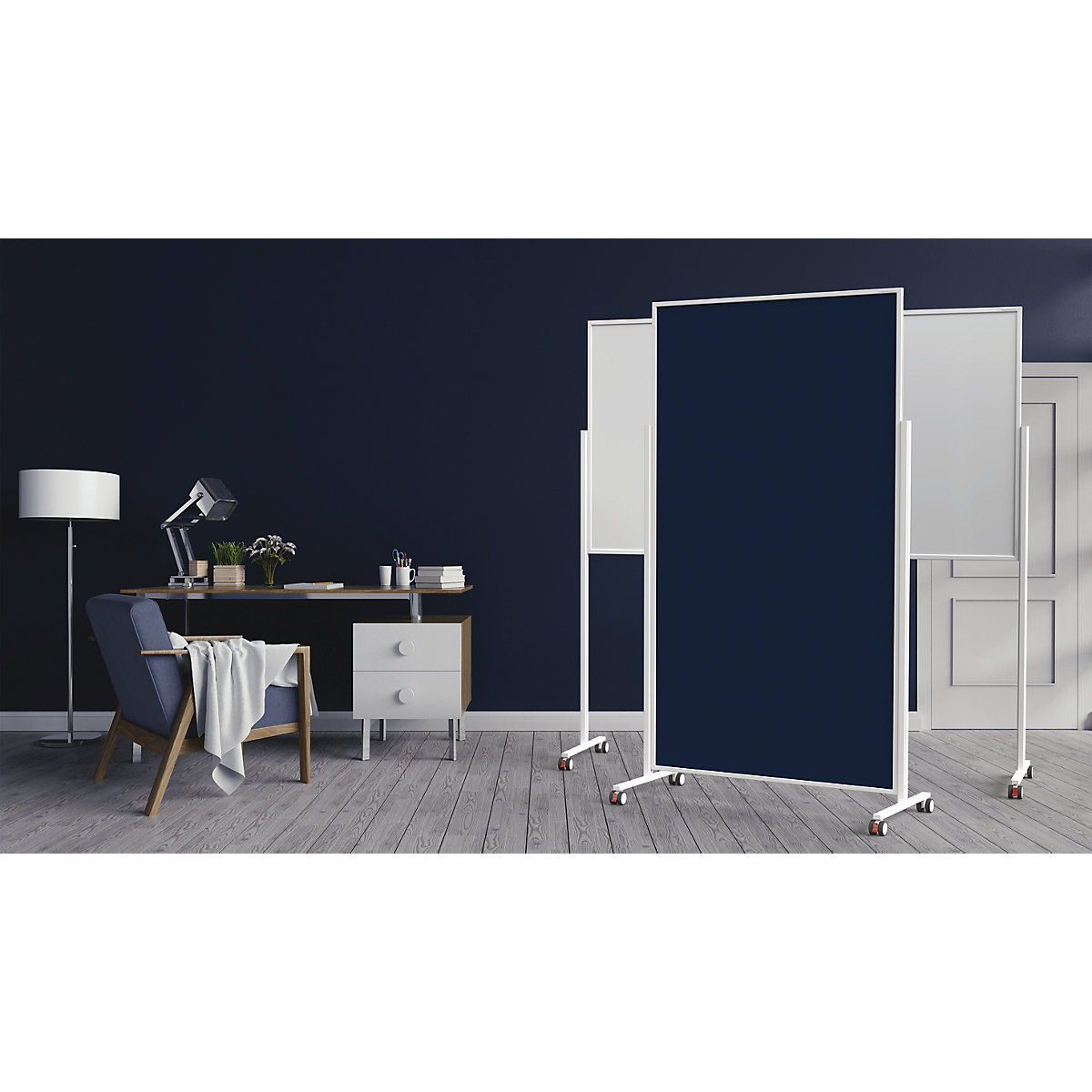 Designerska tablica do prezentacji VarioPin – magnetoplan (Zdjęcie produktu 14)-13