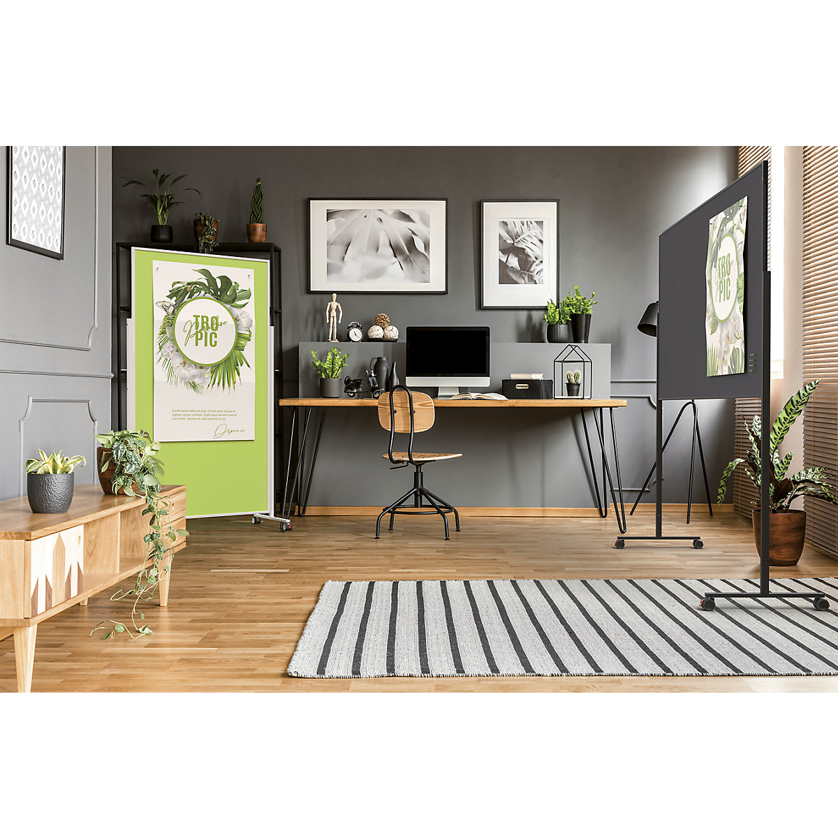 Designerska tablica do prezentacji VarioPin – magnetoplan (Zdjęcie produktu 18)-17