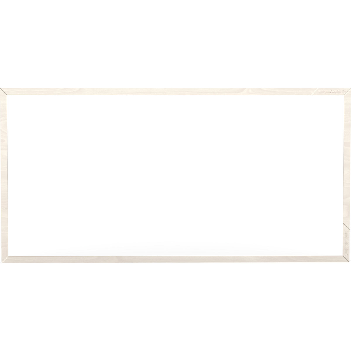 Designerska biała tablica z serii Wood - magnetoplan