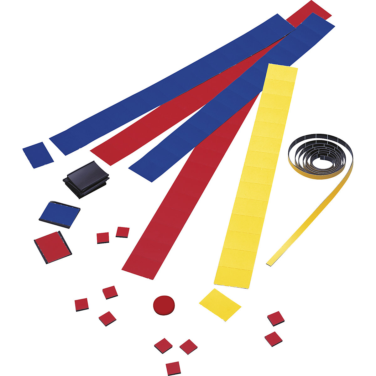 magnetoplan – Set de accesorii, pentru planificator anual, bandă magnetică, suporturi U pentru etichete, etichete, magneți