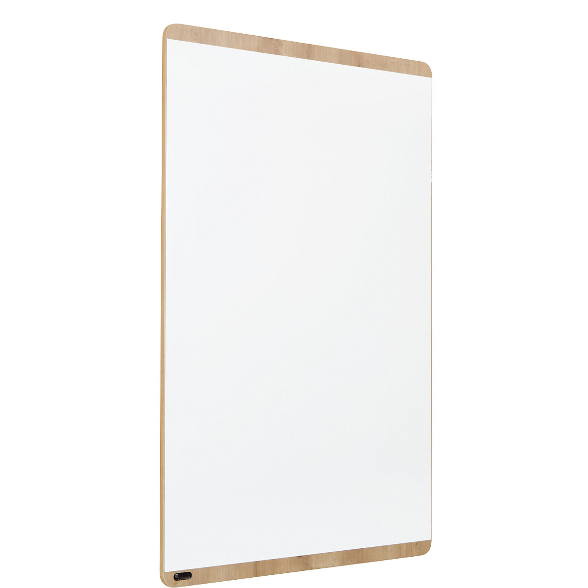 Panou whiteboard NATURAL, ramă în nuanța lemnului, tablă albă, lăț. x î. 1000 x 1500 mm
