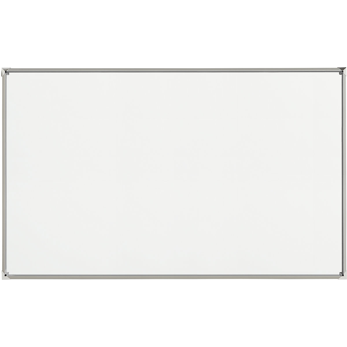 EUROKRAFTpro – Panou whiteboard cu ramă design, tablă de oțel, emailată, lăț. x î. 1800 x 1200 mm, ramă argintie