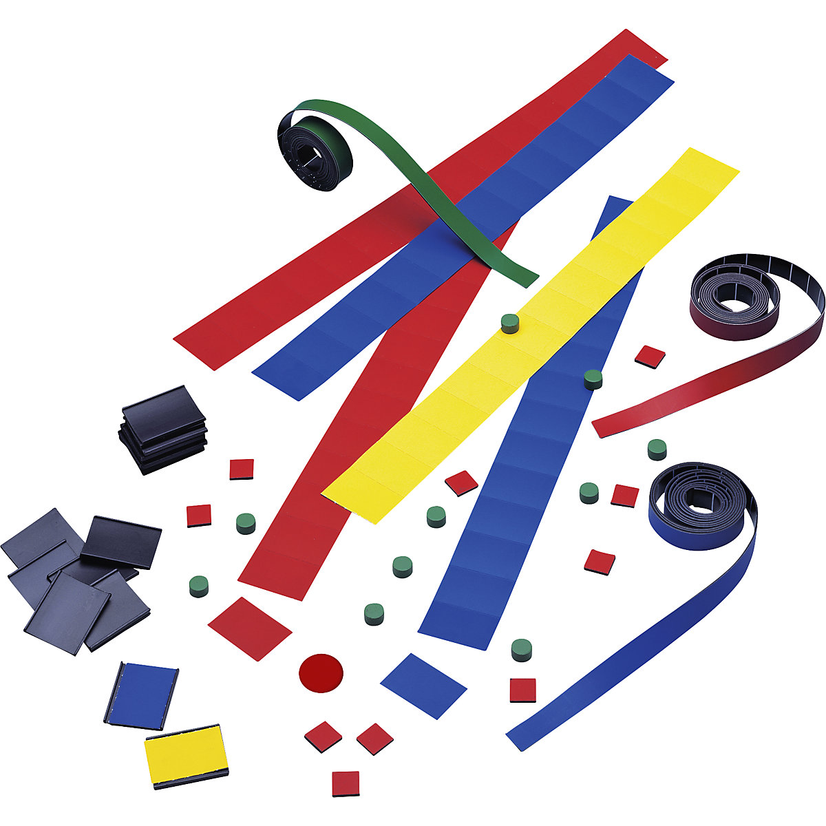 magnetoplan – Set de accesorii 2, pentru planificator anual MANAGER, bandă magnetică, suporturi U pentru etichete, etichete, magneți