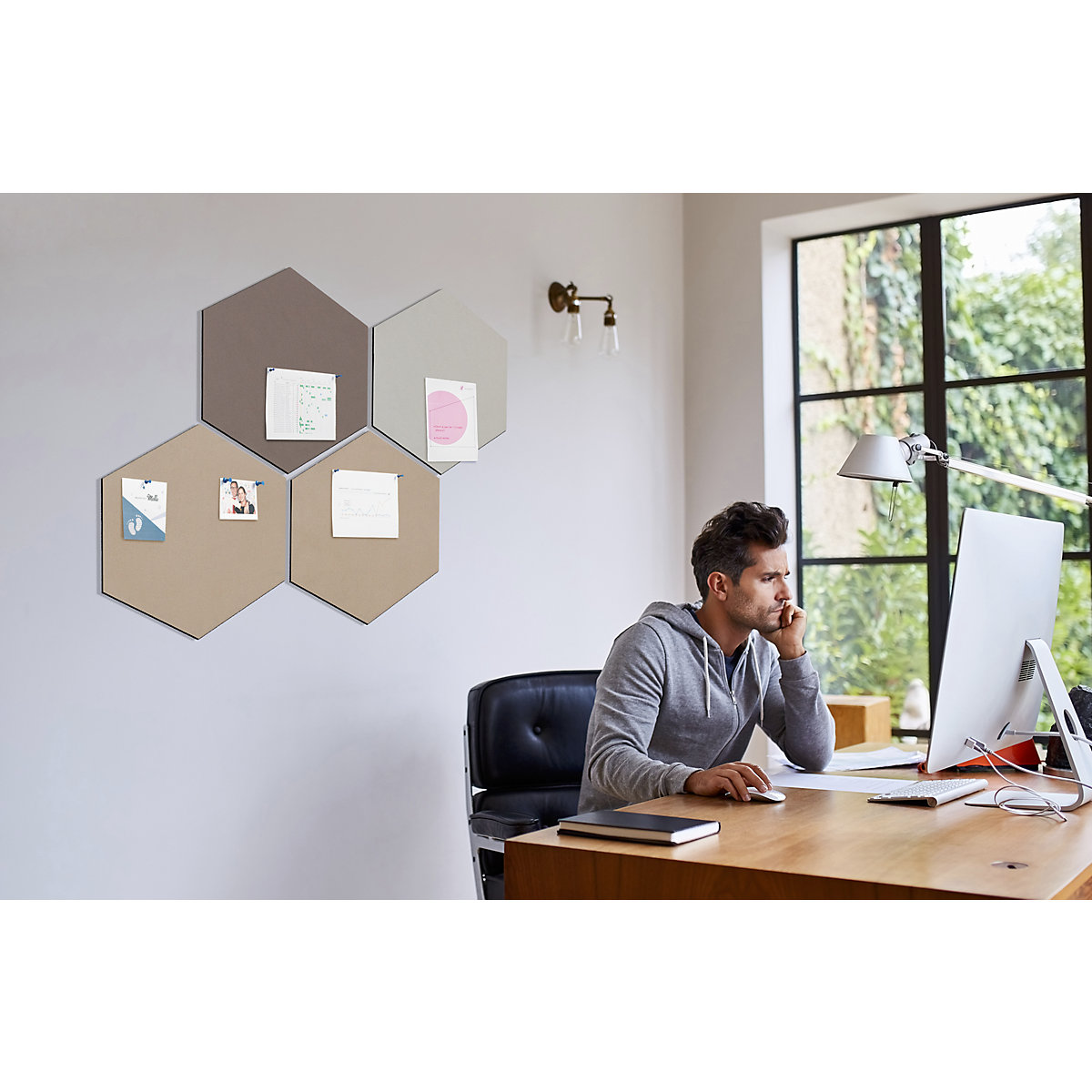 Panou design hexagonal cu prindere cu piuneze – Chameleon (Imagine produs 2)-1