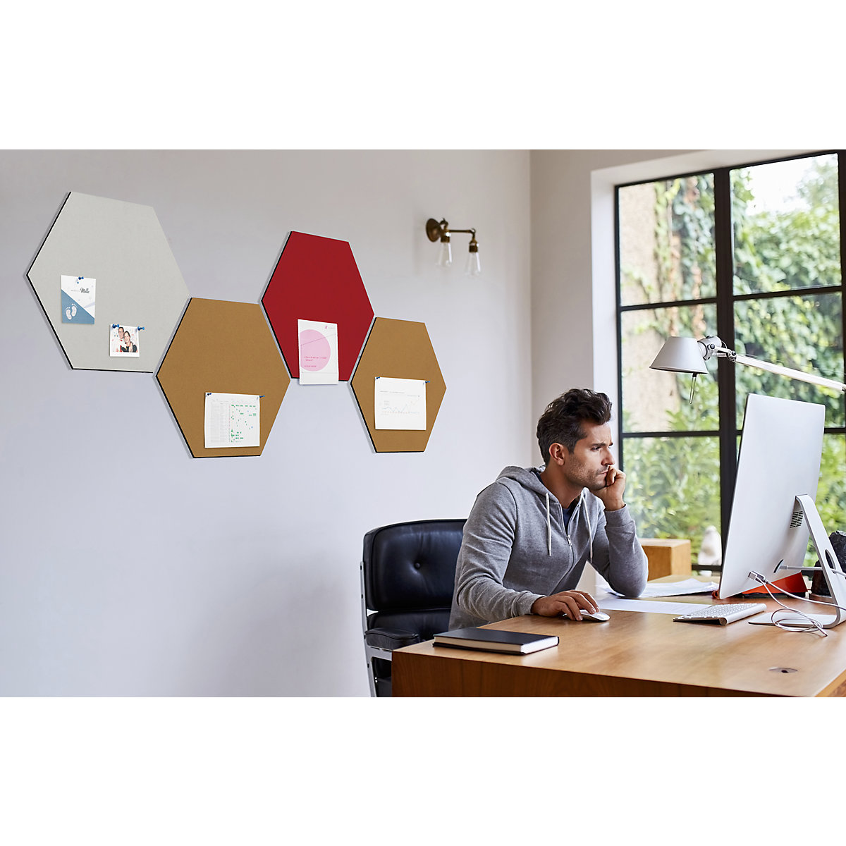 Panou design hexagonal cu prindere cu piuneze – Chameleon (Imagine produs 2)-1