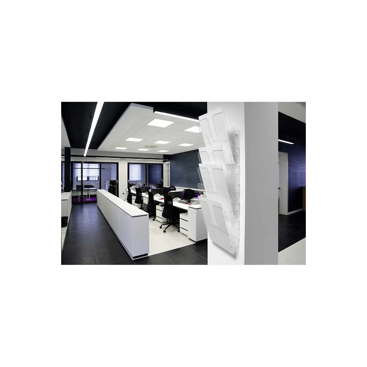 Compartiment pentru formulare FLEXIPLUS, pentru montaj pe perete – DURABLE (Imagine produs 3)-2
