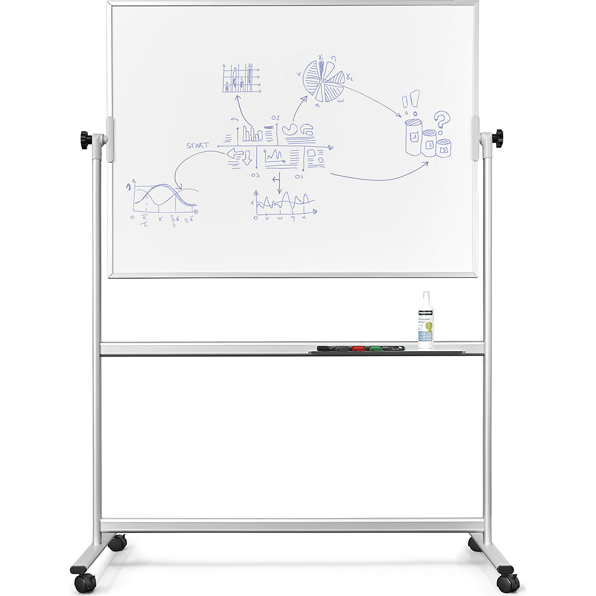 Tablă de scris mobilă – magnetoplan (Imagine produs 4)-3