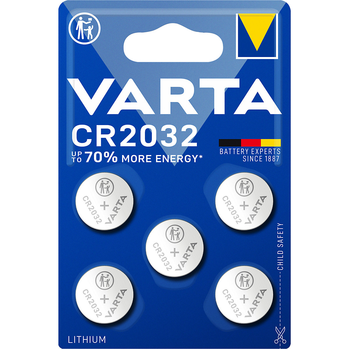 Baterie plată, tip monedă, LITHIUM &ndash; VARTA