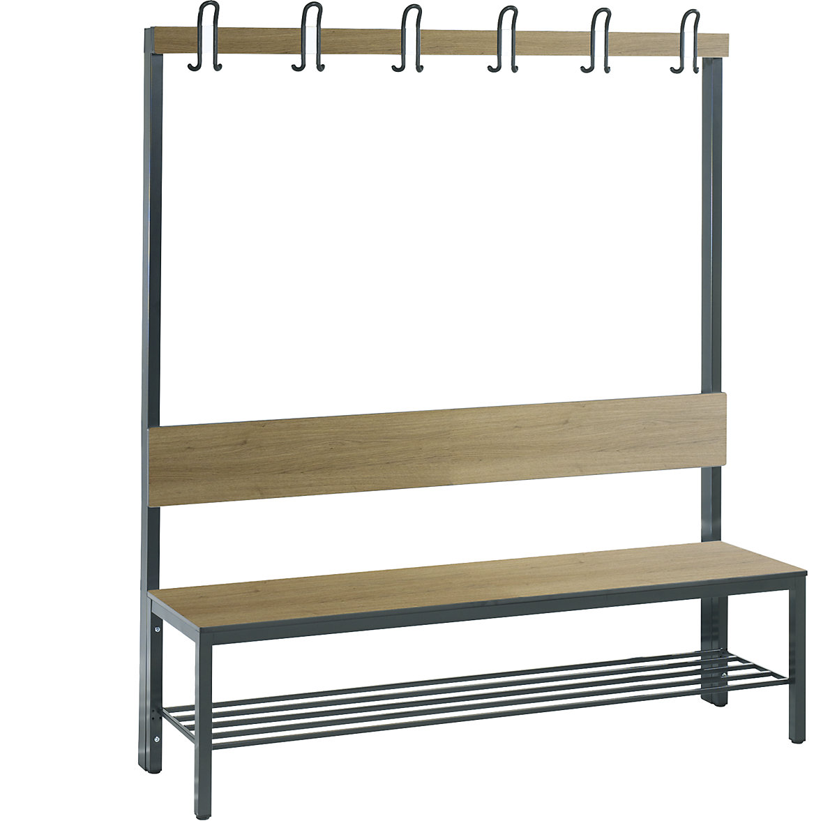 Bancă de vestiar COMFORT, pe o singură parte – C+P