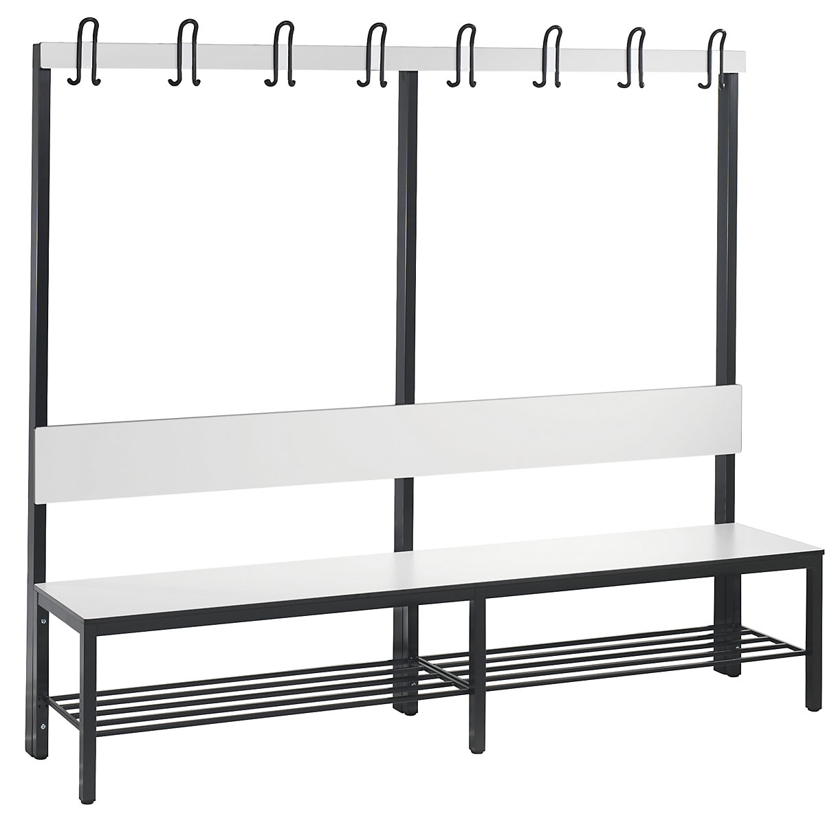 Bancă de vestiar COMFORT, pe o singură parte – C+P