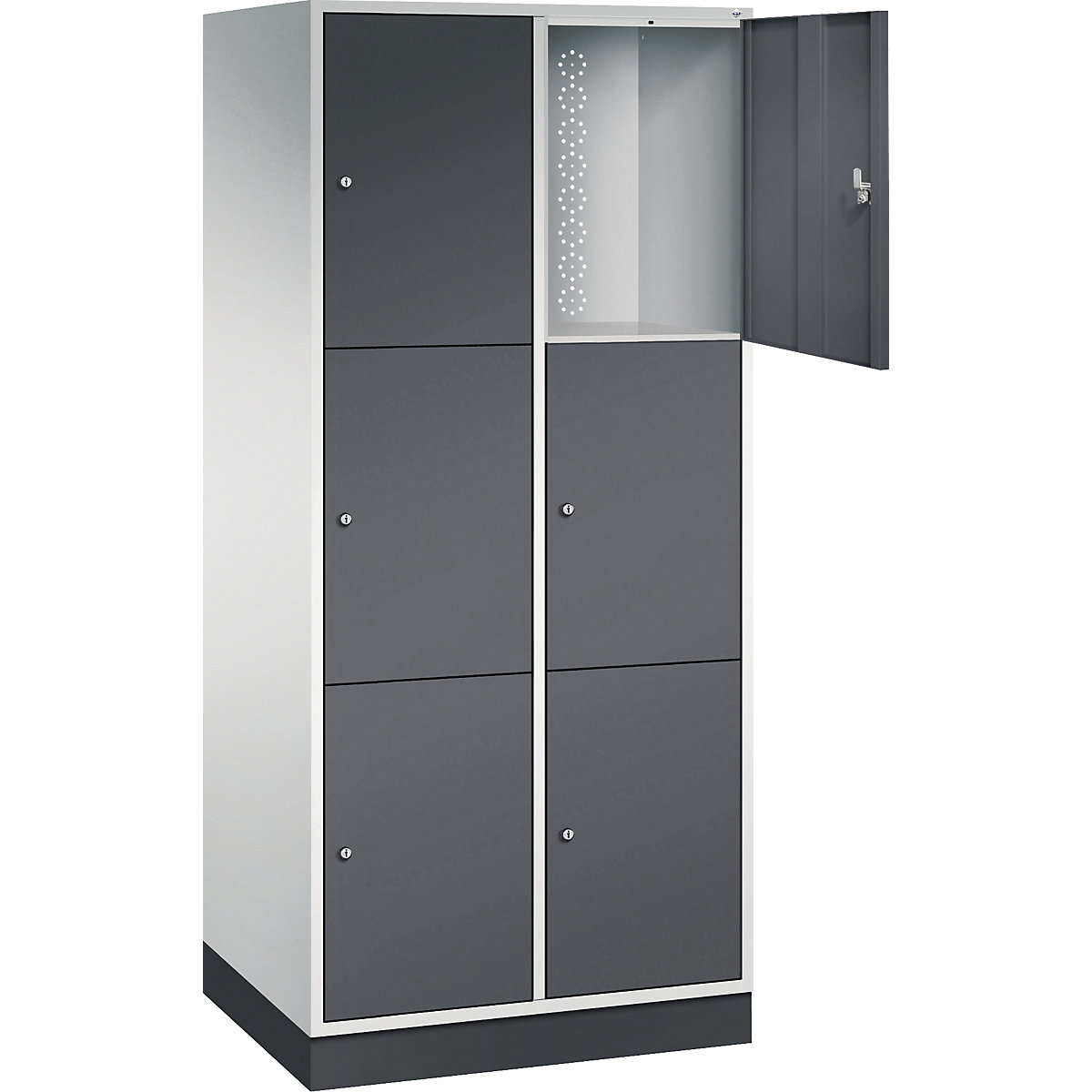 Dulap cu 3 compartimente cu încuietoare Intro – C+P (Imagine produs 2)-1