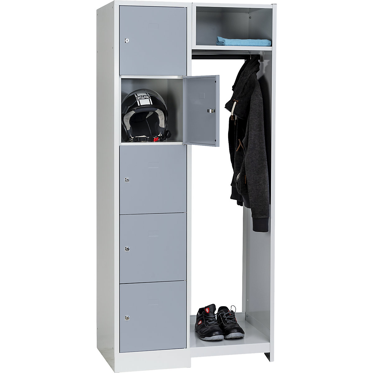 Sistem de vestiar cu compartimente cu încuietoare Dresden – Wolf (Imagine produs 3)-2