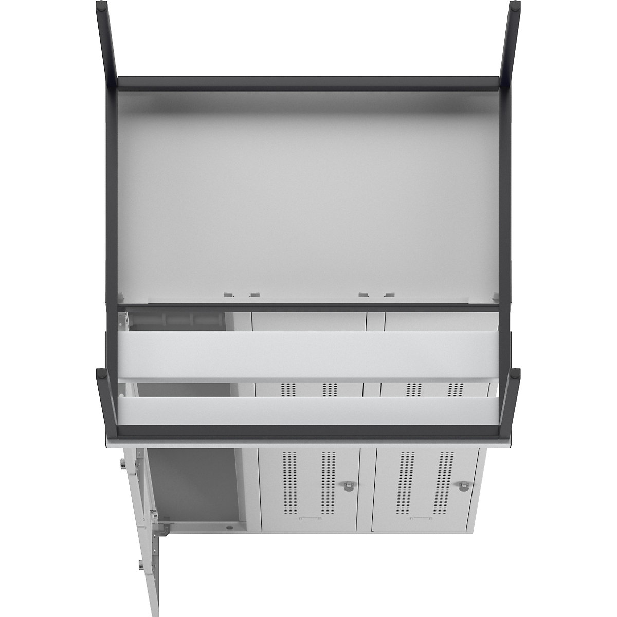 Vestiar cu două niveluri Berlin 1 cu bancă – Wolf (Imagine produs 7)-6