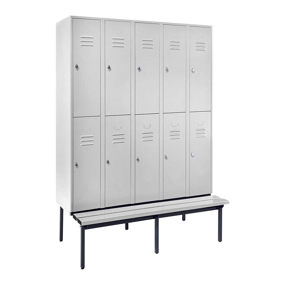 Vestiar cu două niveluri Berlin 2 cu bancă – Wolf (Imagine produs 9)-8