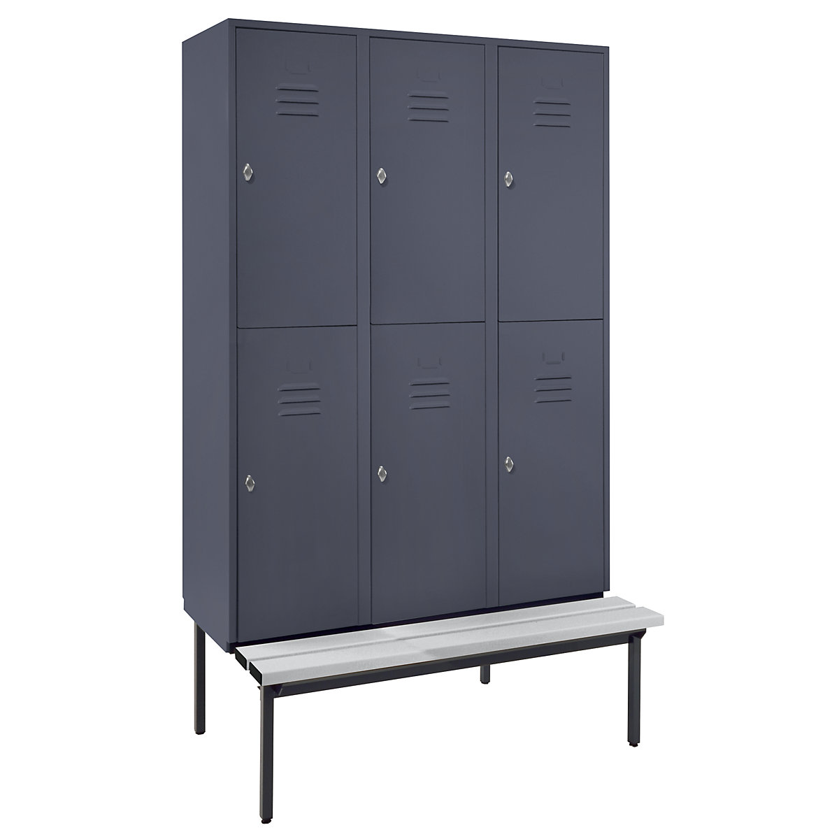 Vestiar cu două niveluri Berlin 2 cu bancă – Wolf (Imagine produs 9)-8