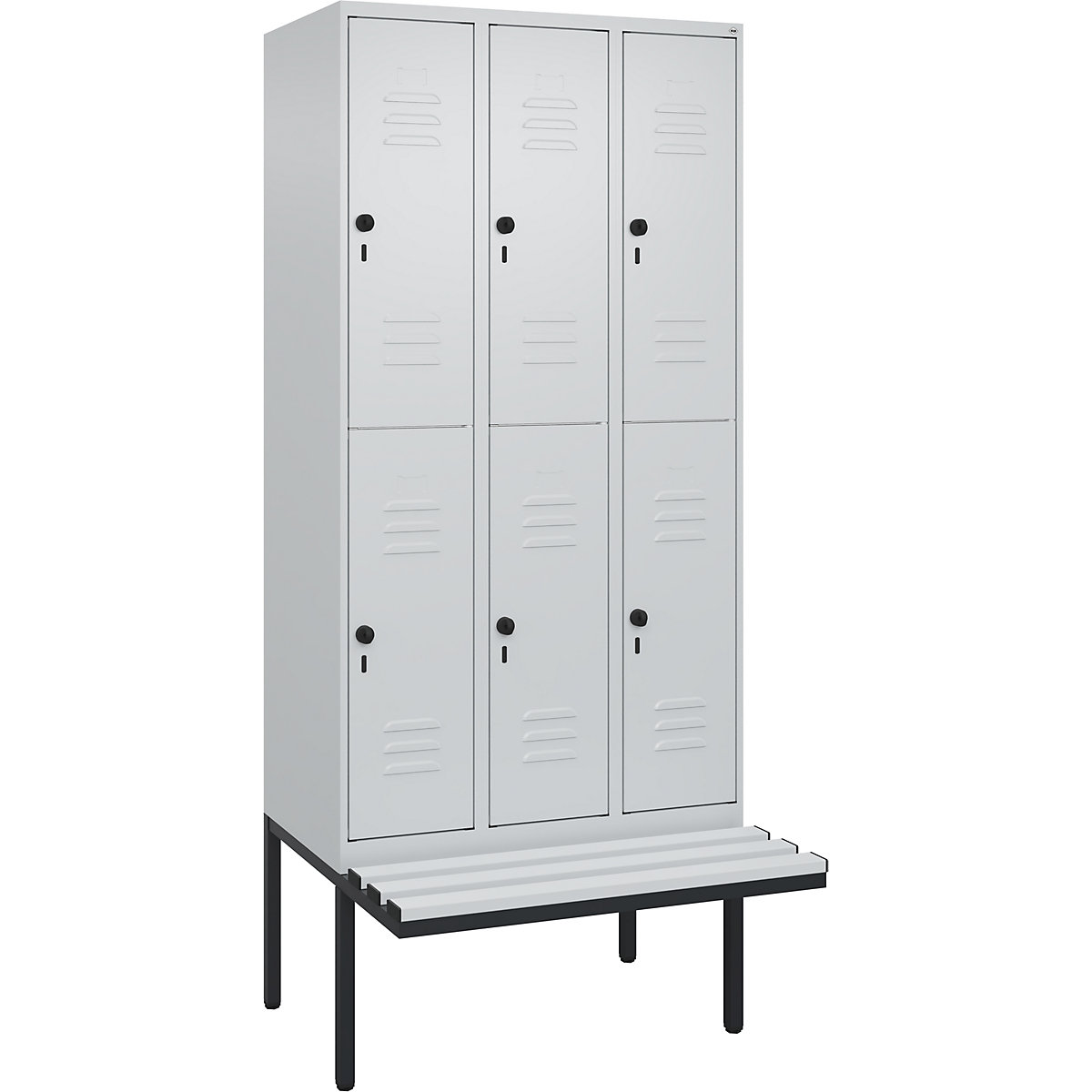 Vestiar cu două niveluri Classic PLUS cu bancă – C+P (Imagine produs 4)-3