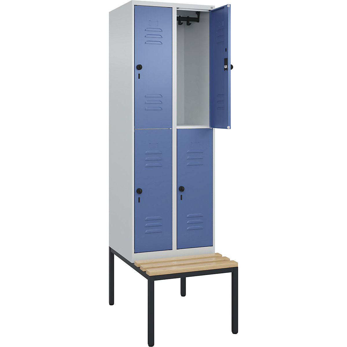 Vestiar cu două niveluri Classic PLUS cu bancă – C+P (Imagine produs 4)-3