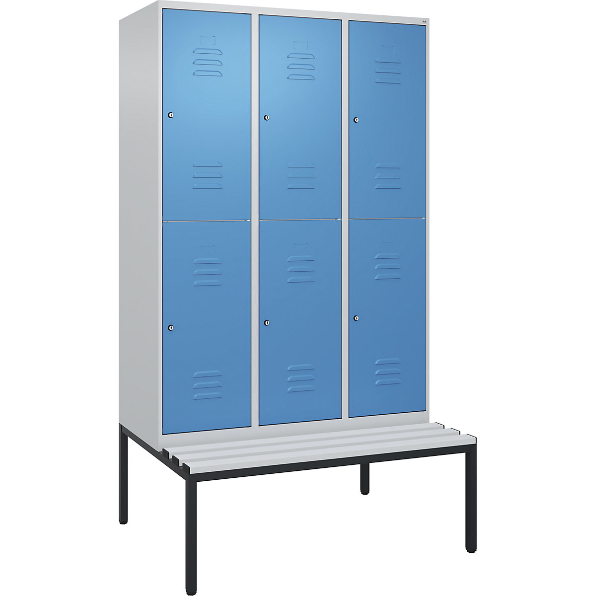 Vestiar cu două niveluri Classic PLUS cu bancă – C+P (Imagine produs 5)-4