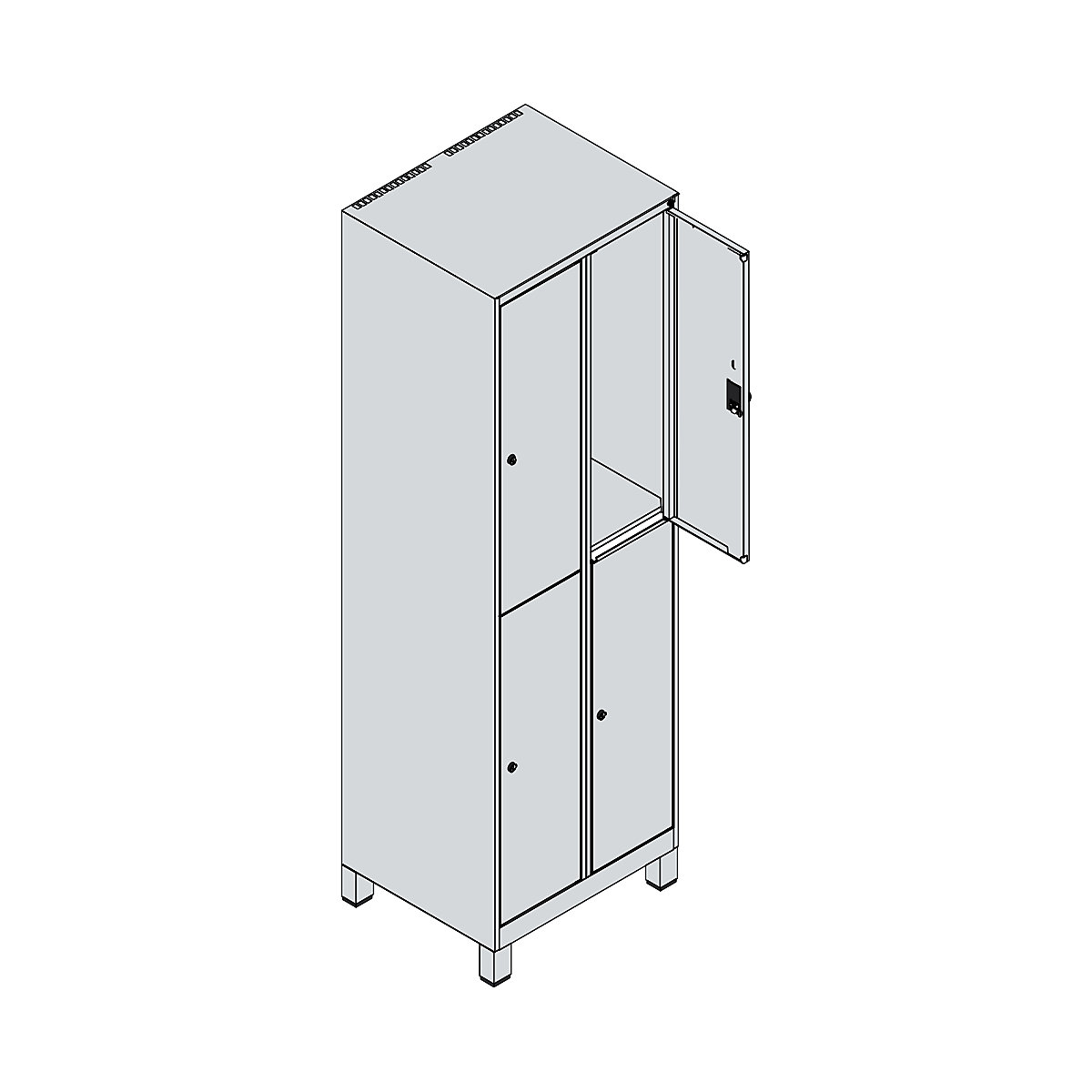 Vestiar cu două niveluri Classic PLUS – C+P (Imagine produs 4)-3