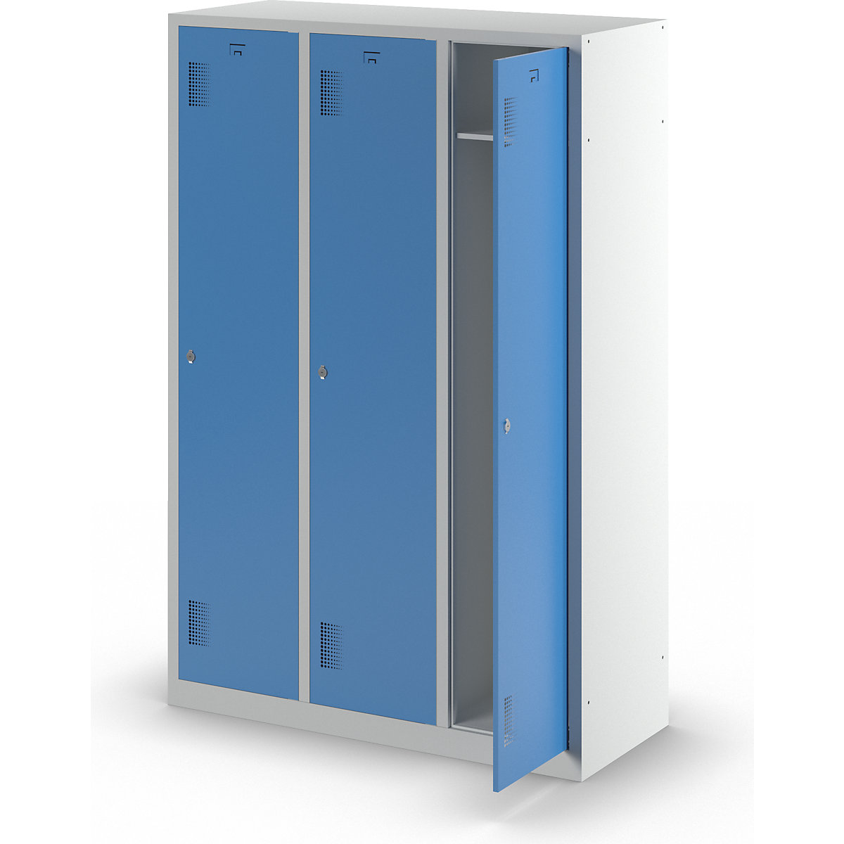 Vestiar pentru haine curate și murdare Amsterdam – eurokraft basic (Imagine produs 8)-7