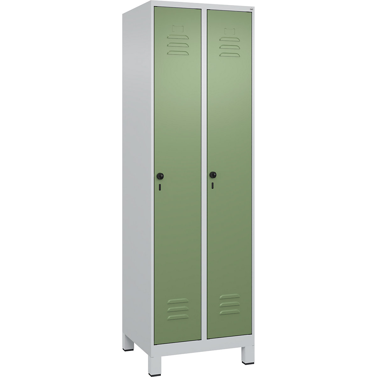 Vestiar pentru haine curate și murdare Classic PLUS, îngust – C+P (Imagine produs 4)-3