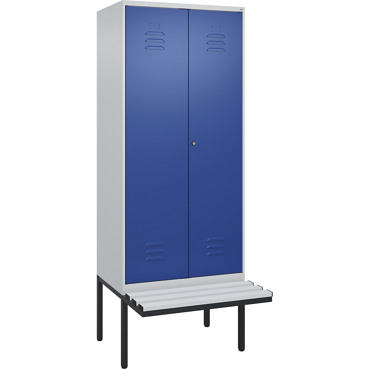 Vestiar pentru haine curate și murdare Classic PLUS cu bancă – C+P (Imagine produs 5)-4